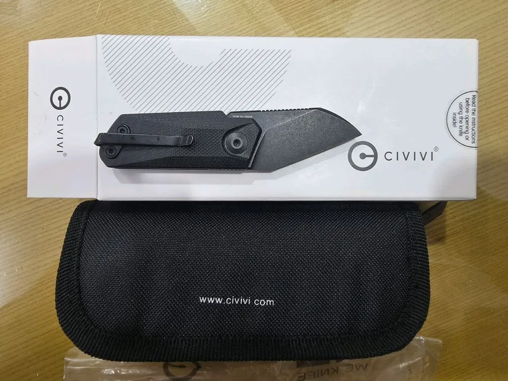 시비비 Ki-V Slip Joint Black G10 폴딩나이프 이미지