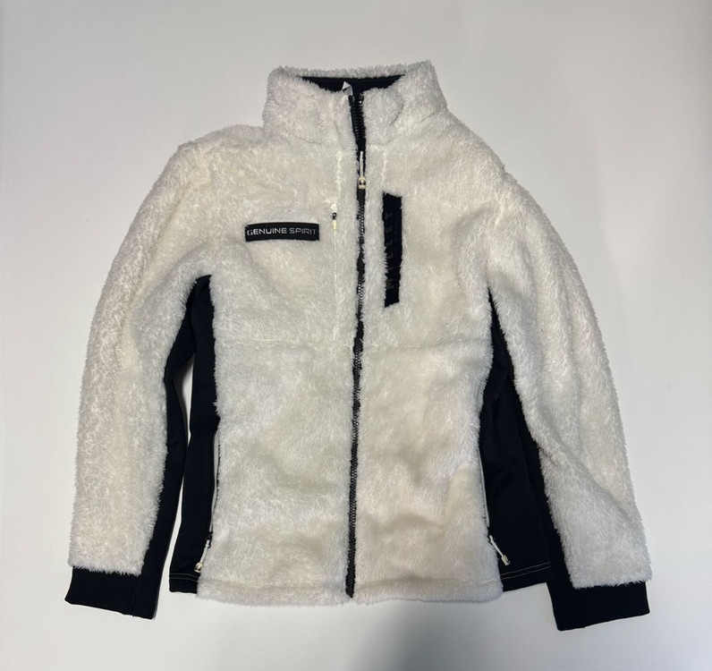 여성 밀레 Millet 화이트 뽀글이 플리스 자켓 이미지