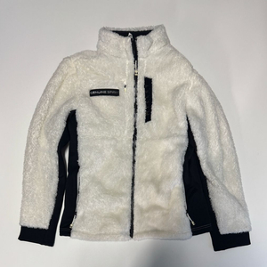 여성 밀레 Millet 화이트 뽀글이 플리스 자켓 이미지