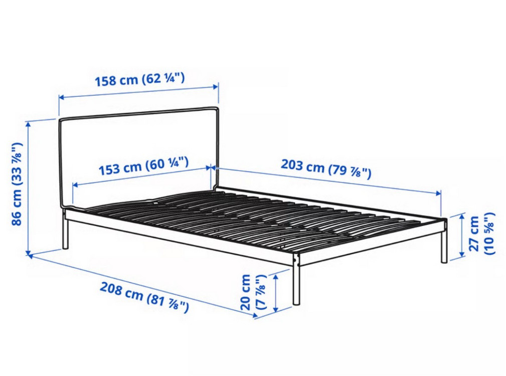 퀸사이즈 침대프레임 + 매트리스 세트 이미지