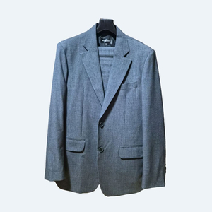 인더클로젯 차콜 클래식 자켓 M & 와이드 롱슬랙스 L 셋업