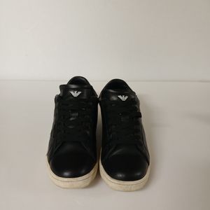 235)엠포리오 아르마니 이글 로고 가죽 스니커즈 이미지