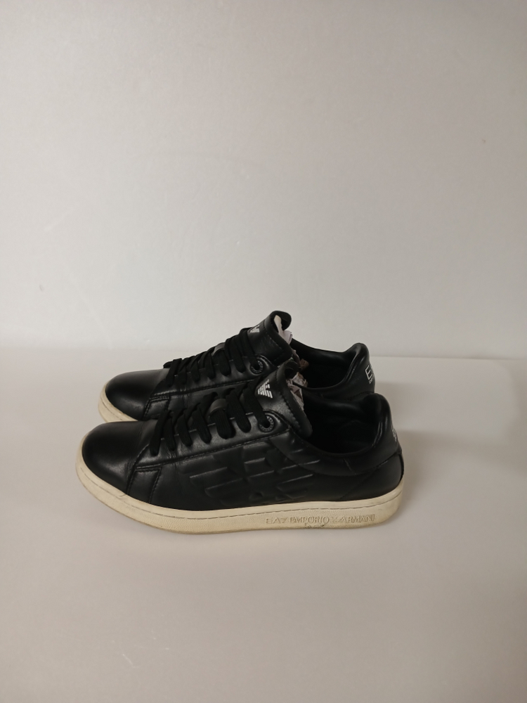 235)엠포리오 아르마니 이글 로고 가죽 스니커즈 이미지