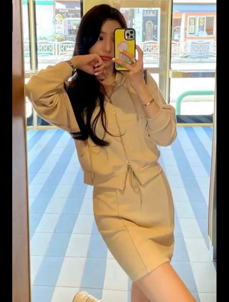 마리마켓 후드집업+스커트+팬츠 트레이닝 세트 이미지