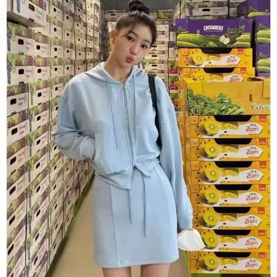 마리마켓 후드집업+스커트+팬츠 트레이닝 세트 이미지