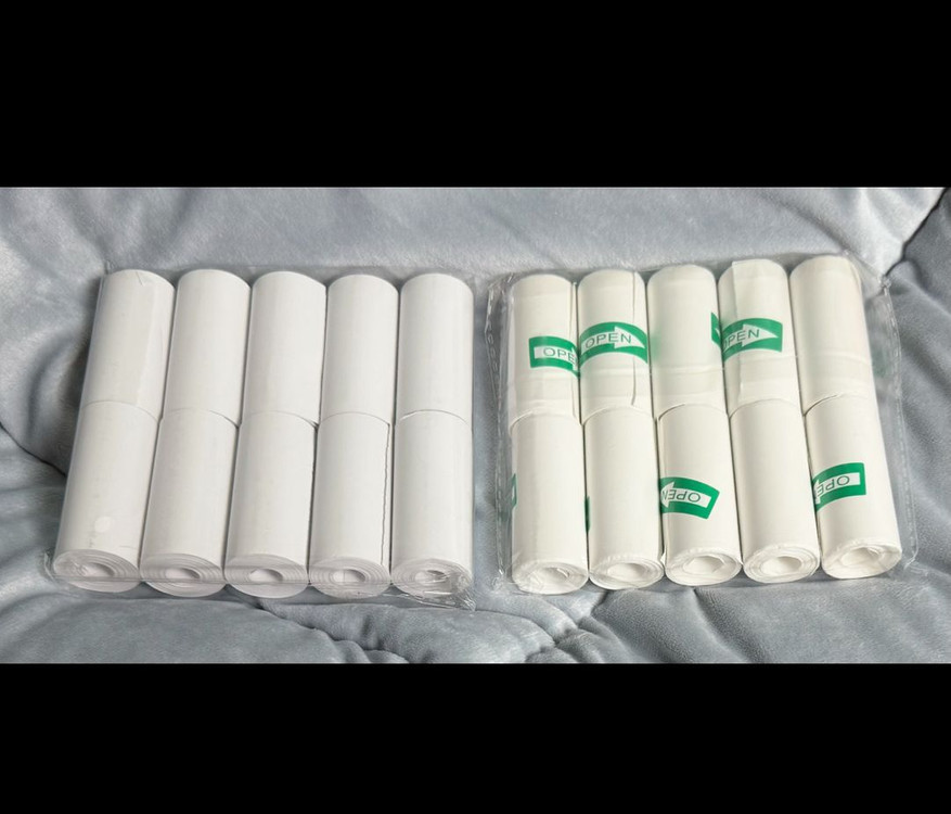 미니 프린터 라벨 용지 감열지 롤--0