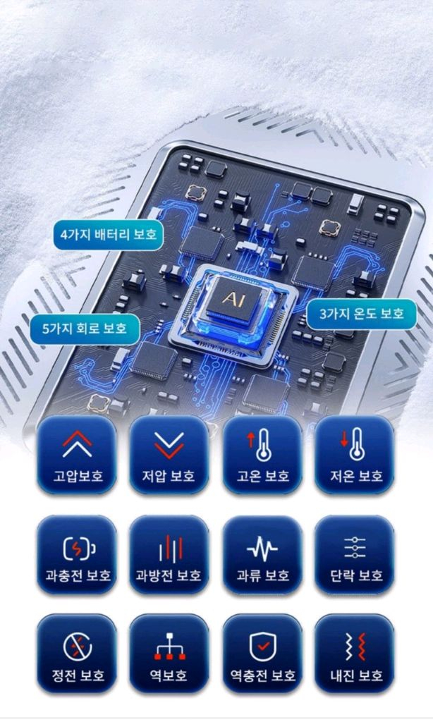 3500A 점프스타터 긴급시동 대용량 보조배터리 휴대용 공기주입기 3500A 점프스타터, 대용량 보조배터리 팝니다. 이미지