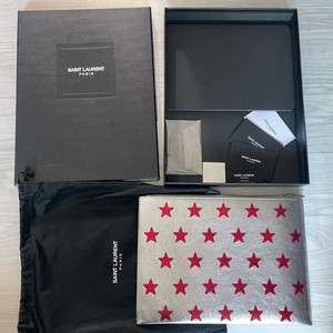 생로랑 스타패치 클러치