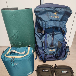 아크테릭스 Bora 50+미스톄리월 디팩&벨트색 2개+