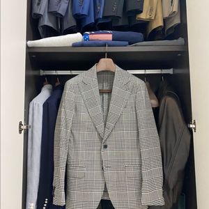 [판매] 맨온더분 안젤리코 원단 글랜체크 자켓(46/100사이즈)