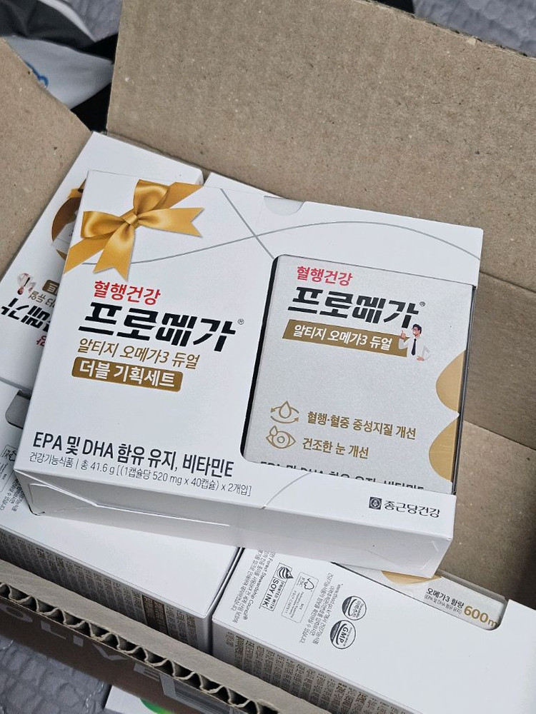 종근당 프로메가 알티지 오메가3 듀얼 40일치 1박스당--2