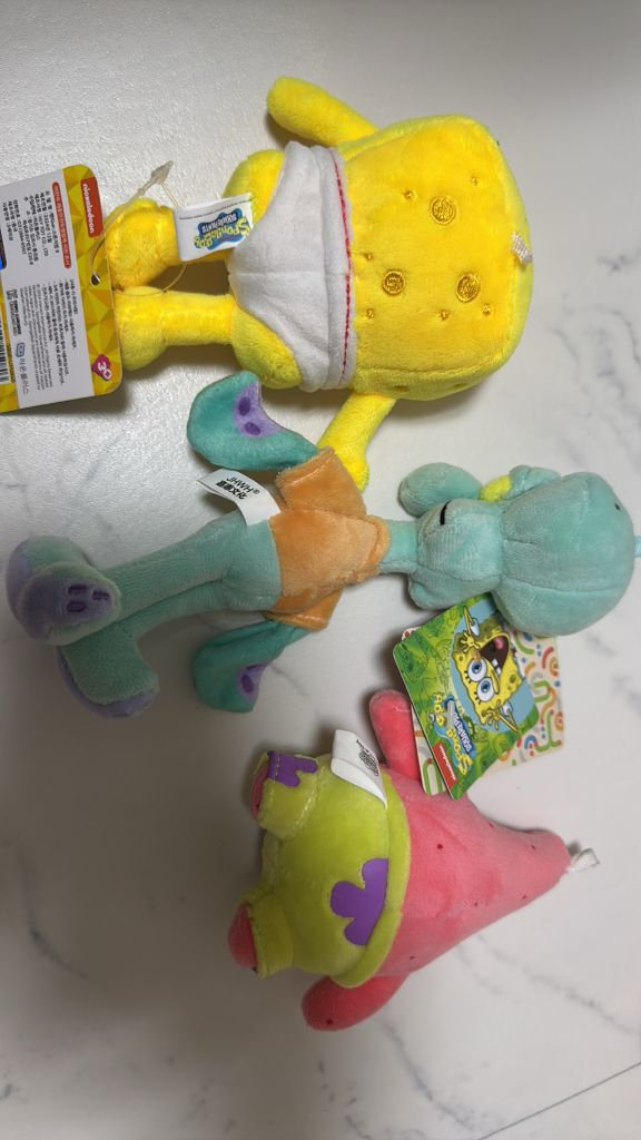 스폰지밥과 친구들 키링 인형 세트 무료배송 1만원 이미지