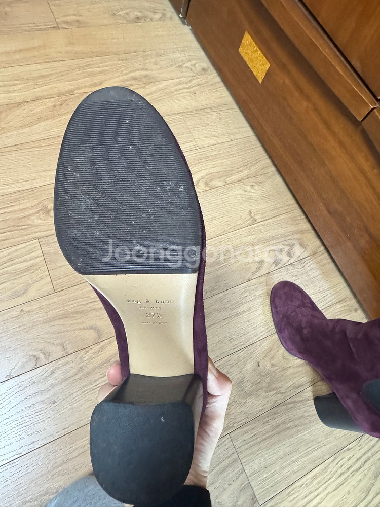 랙앤본 (rag & bone) 스웨이드 앵클부츠--3