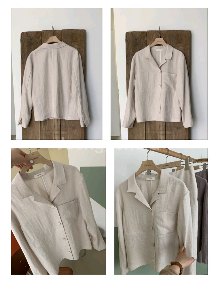 쎄모먼Ce moment Toscana Linen Jacket(34)--2