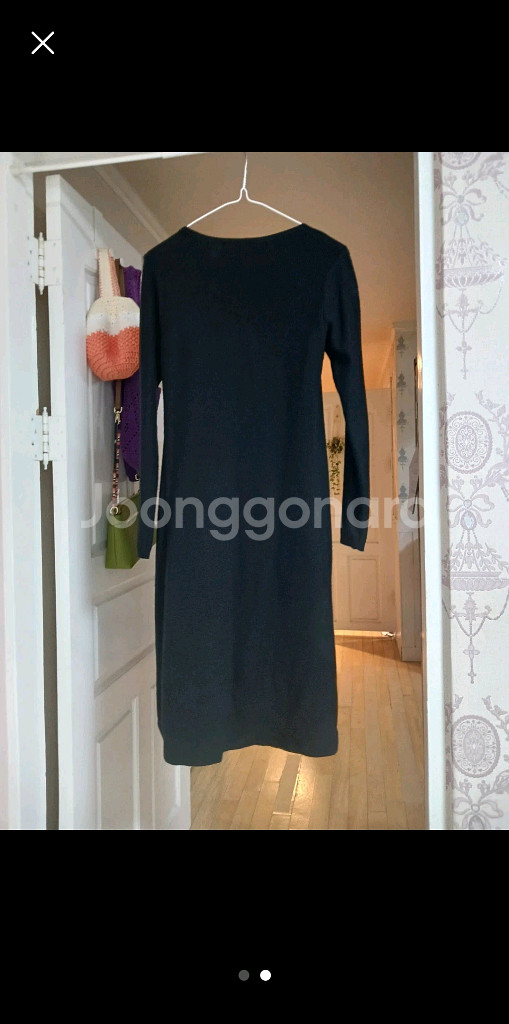 MOLL 블랙 롱 슬리브 원피스 55--1