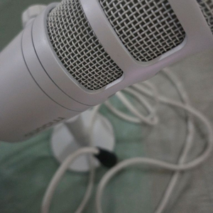 화이트 개인방송 게이밍 마이크