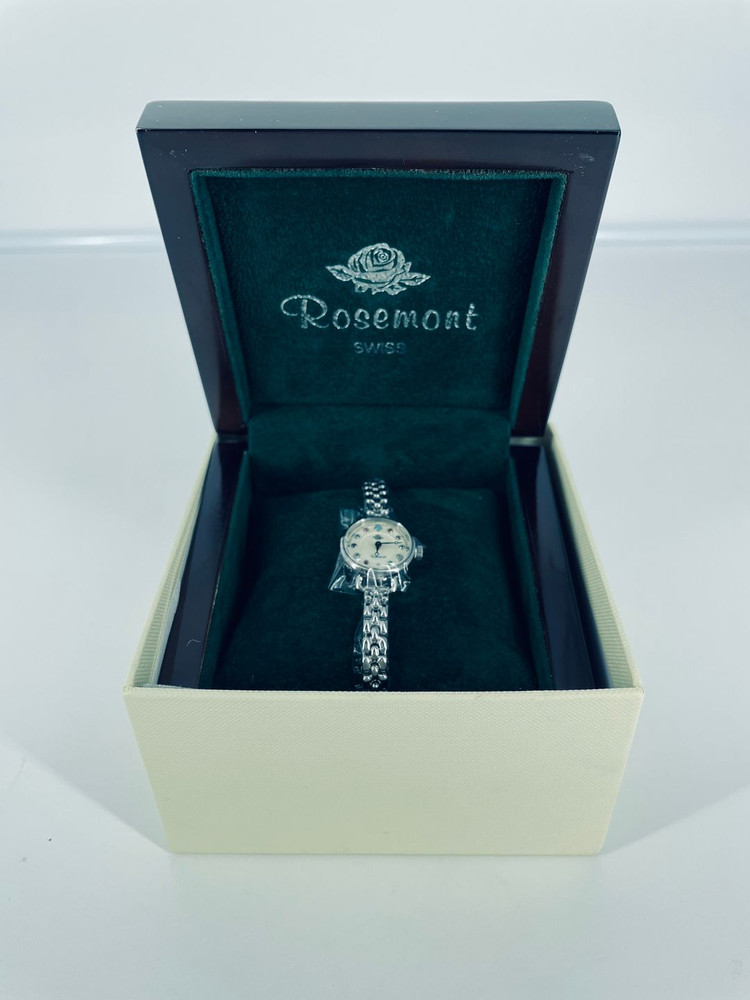 [새상품] 로즈몽 RS#45 탄생석 메탈 여성시계 / 스위스 쿼츠 고급 주얼리 워치--2