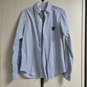 꼼데가르송 블랙와펜 스트라이프 여성 셔츠