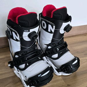 스노우보드 SP 인업고 바인딩, 버튼 룰러 더블보아 부츠 250