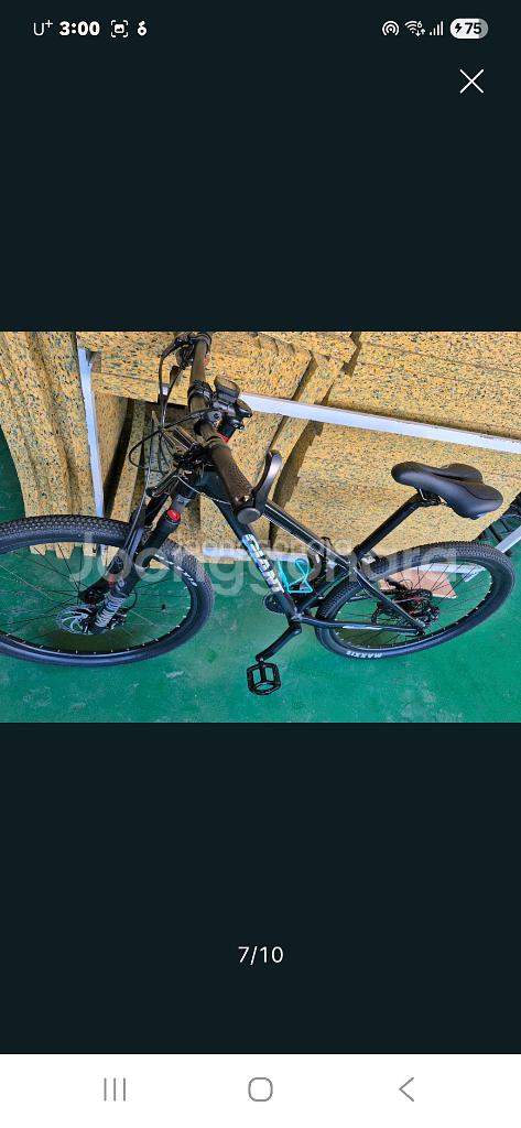 자이언트 타론3 검정색 MTB 자전거--6