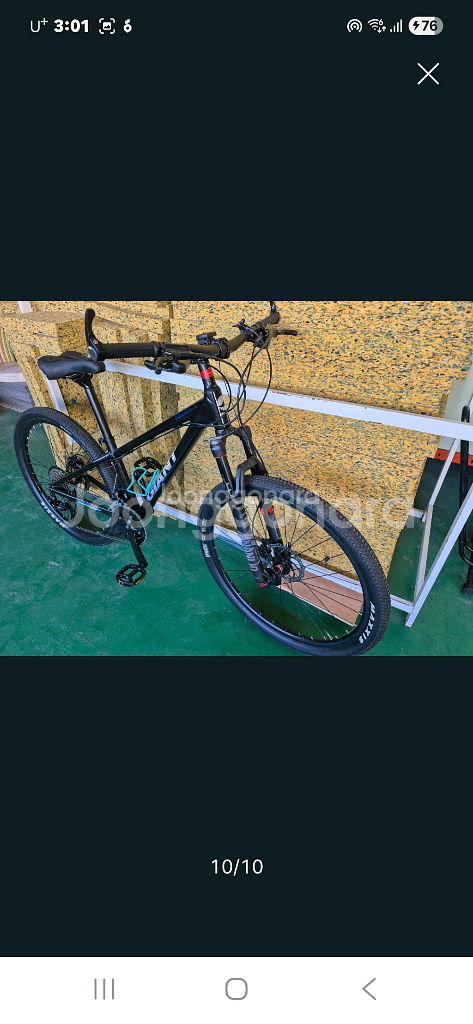 자이언트 타론3 검정색 MTB 자전거--9