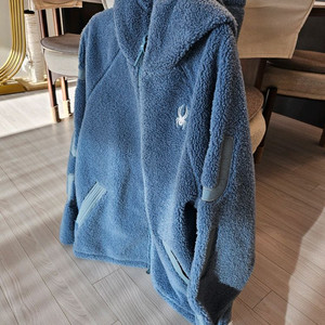 스파이더 양털후드집업 뽀글이 (1회착용)