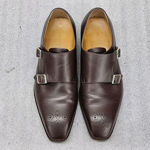 수제화 명가 ARCO VALENO 남성 더블 몽크 스트랩 핸드메이드 정장 로퍼 250mm