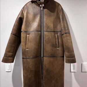 SELECTIZM 셀렉티즘 롱무스탕 카멜 L