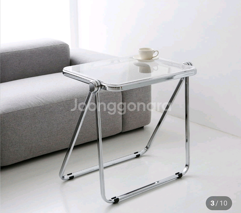 모듈형 투명 아크릴 카페테이블--0