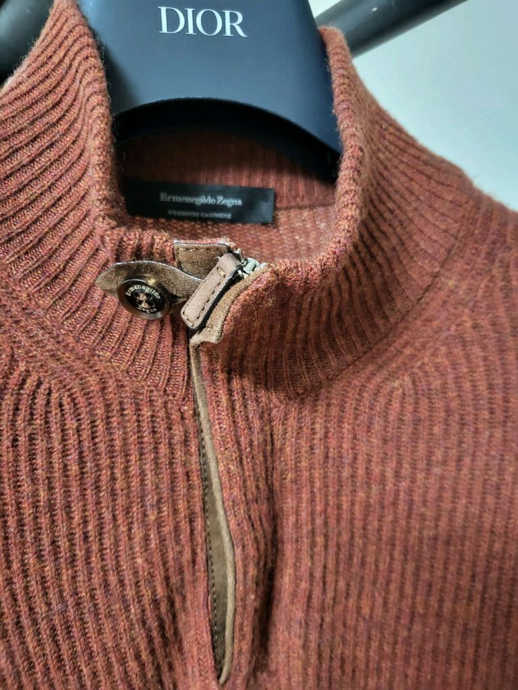 에르메네질도 제냐 신형 캐시미어 니트집업--1
