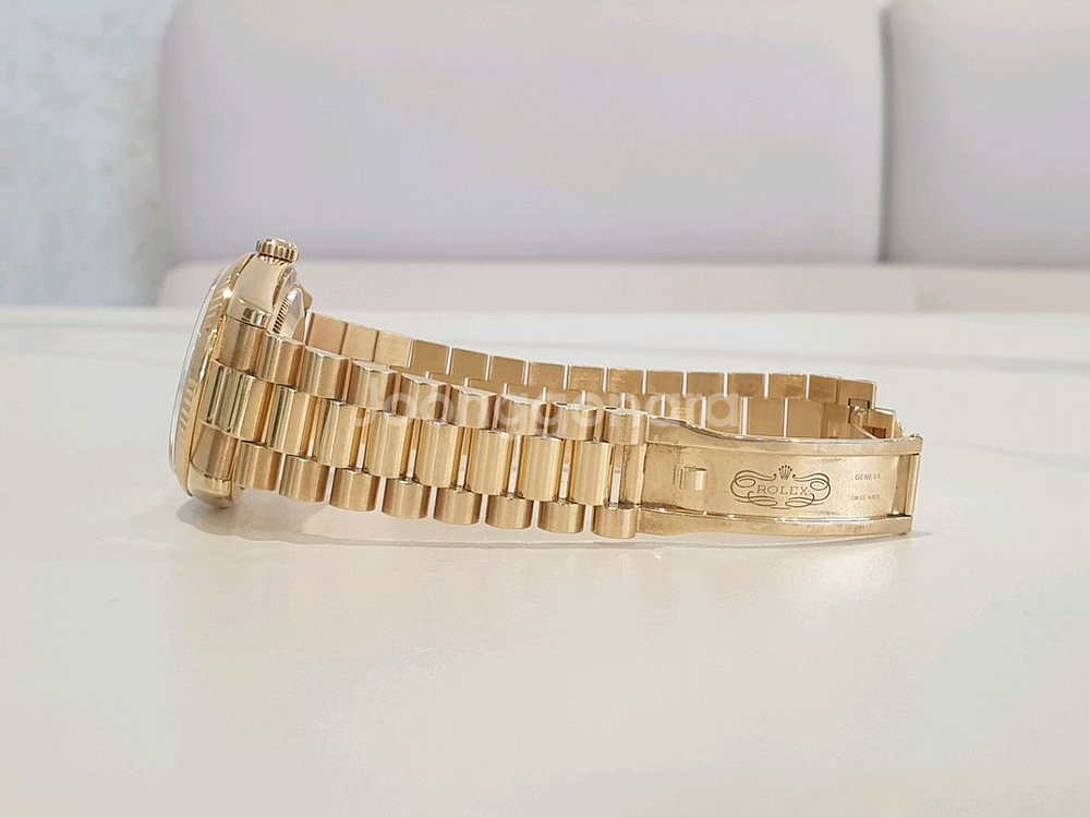 로렉스 데이데이트 118238 샴페인 다이아 금통--3