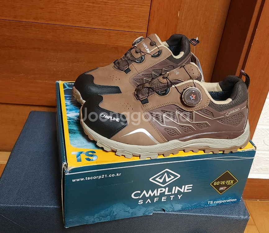 캠프라인 다이얼 소가죽 265 새상품 등산화 트레킹화--1