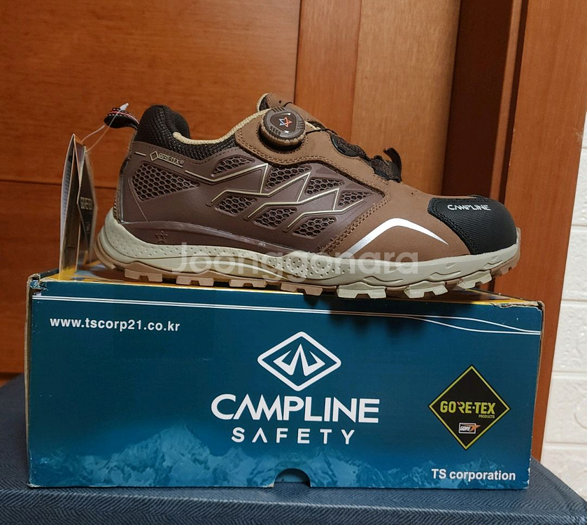 캠프라인 다이얼 소가죽 265 새상품 등산화 트레킹화--4