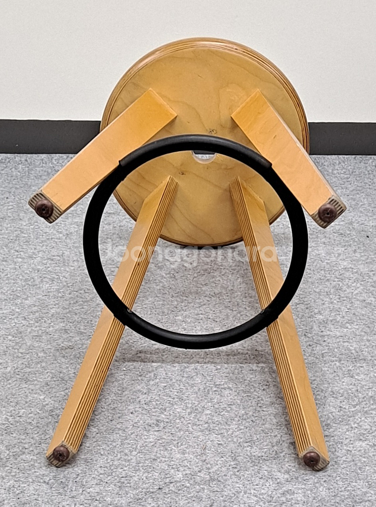 서클 목재 스툴 의자--3