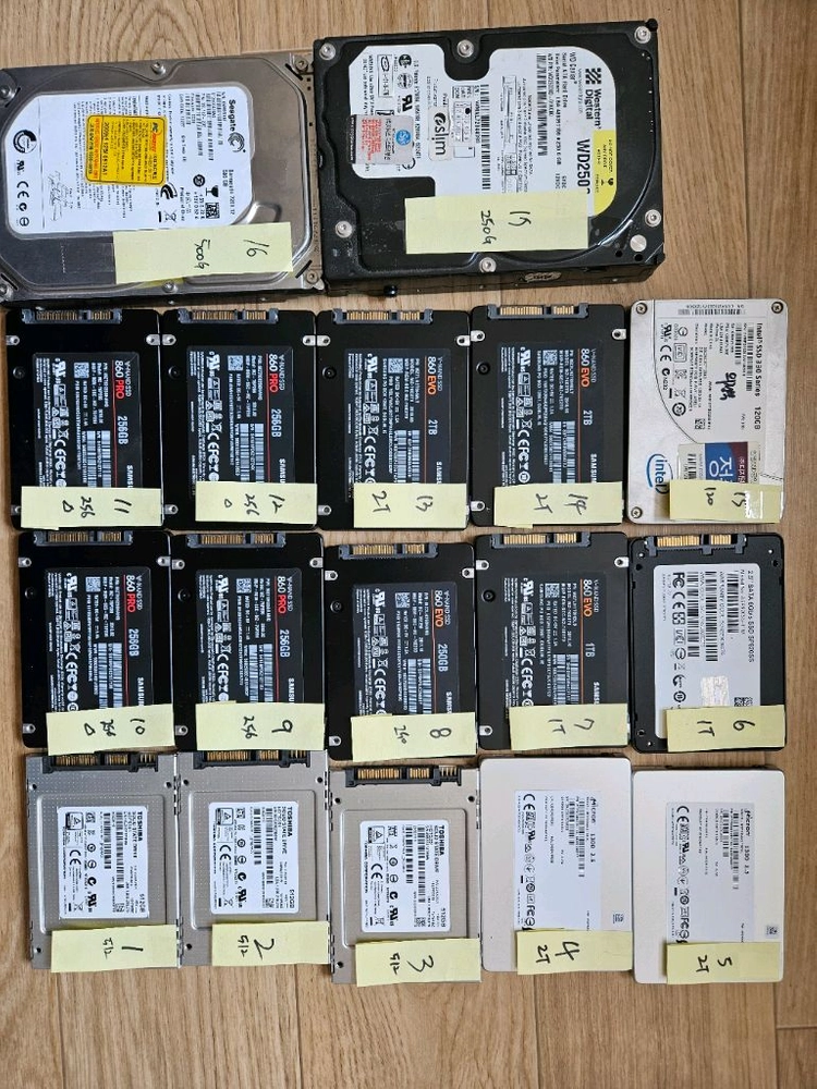 각종 SSD, m.2 팝니다. - 안심되는 중고거래