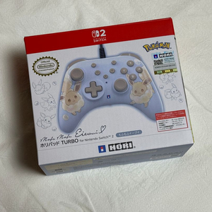호리 닌텐도 호리 스위치2 터보 유선 게임 패드 포켓몬 이브이 에디션