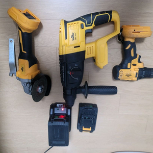 전동 공구 세트 (햄머 드릴, 그라인더, 드릴) 일괄 이미지