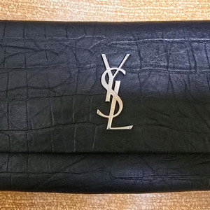 생로랑 크로커다일 폴딩 클러치