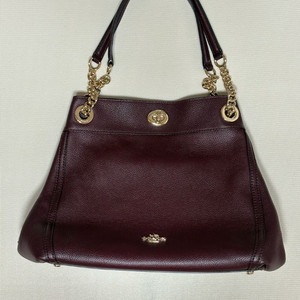 코치 가방 버건디 숄더백