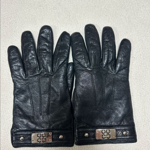 코치 여성 가죽 장갑 캐시미어 장갑