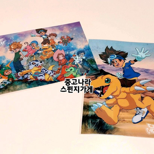 디지몬 어드벤처 팝업 전시회 클리어 포스터 굿즈