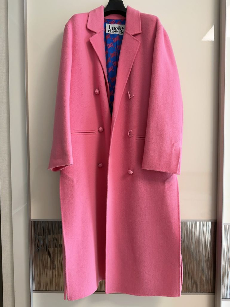 럭키슈에뜨 코트 울 핸드메이드 더블 롱 (새상품, 36사이즈)--0