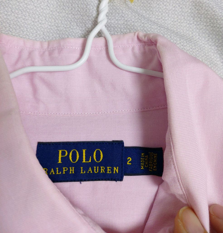 폴로랄프로렌 셔츠원피스 2사이즈55 핑크분홍원피스--3