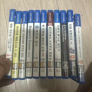 PS vita 게임 11개 일괄판매 이미지