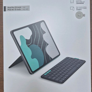 로지텍 FLIP FOLIO 아이패드 프로 13 케이스 + 키보드 세트