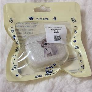 에어팟 투명 케이스 후드냥이 고양이 선글라스 에이블리