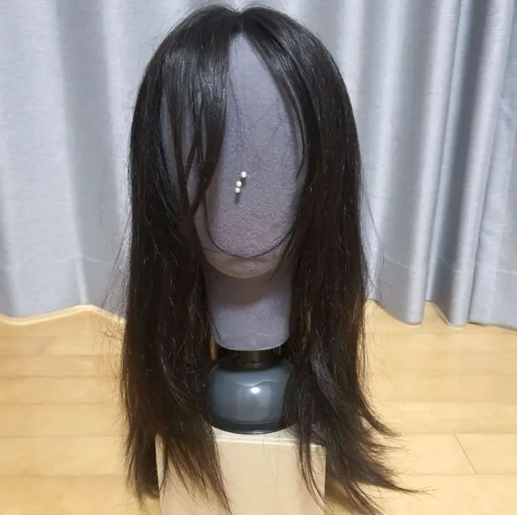 새상품)공감모 16인치 인모가발 반가발 부분가발, 관리용품 포함 - 안심되는 중고거래