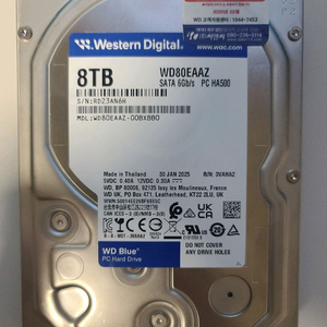 WD 8TB(134시간사용/보증기간유효)