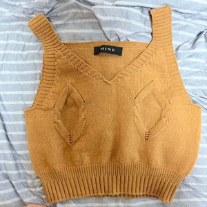 마인 mine 니트 슬리브리스