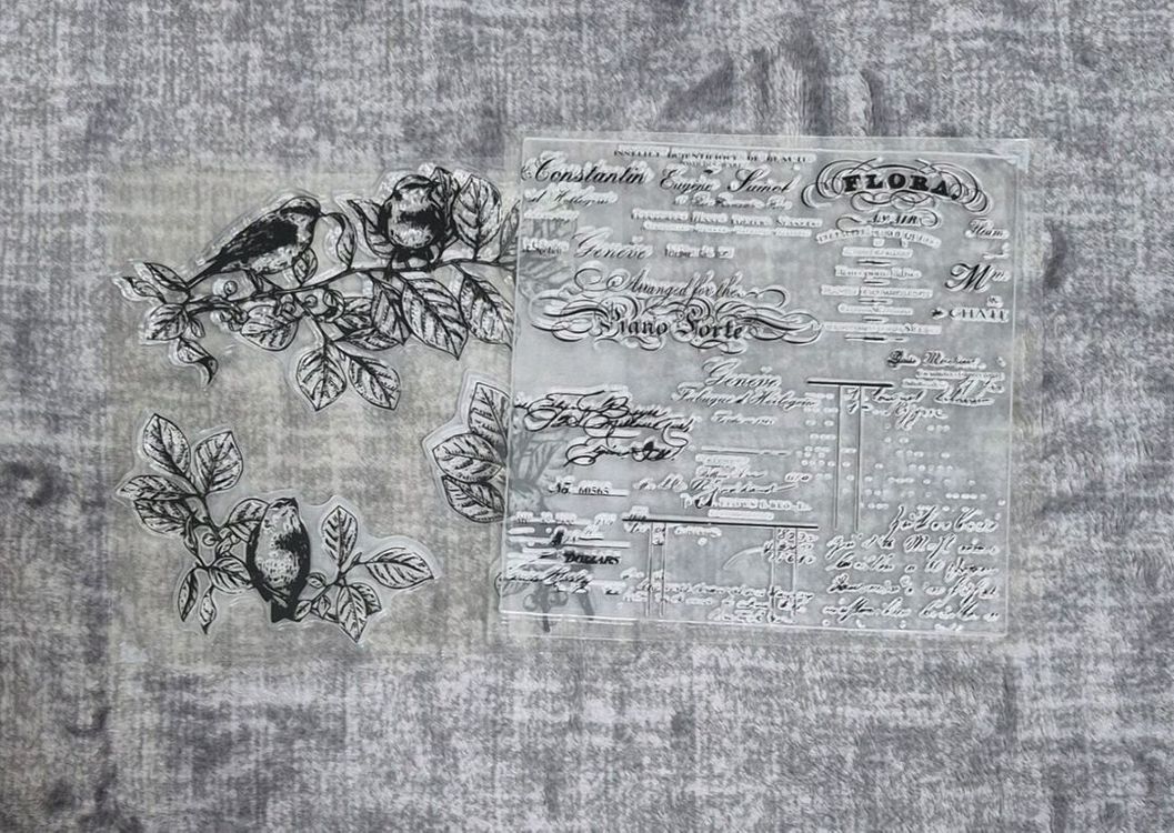 빈티지 다꾸 클리어 스탬프 18개 이미지